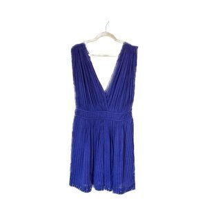 ISABEL MARANT ÉTOILE  Sleeveless Cotton Dress with Metal Studs,  Blue, Size M